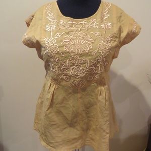 NWT Anthropologie Lightweight Gold Top